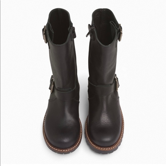 Bonpoint leather moto boot. Size 32 - Picture 4 of 10